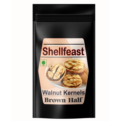 Shellfeast Walnut Kernels Brown Half, 500 gram Kashmiri Akhrot Giri