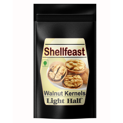 Shellfeast Walnut Kernels Light Half 500 Gram , Kashmiri Walnut Kernels, Akhrot Giri