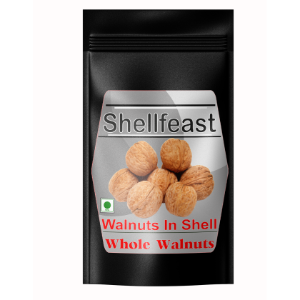 Shellfeast Walnuts In Shell 500 gram , Kashmiri Sabut Akhrot