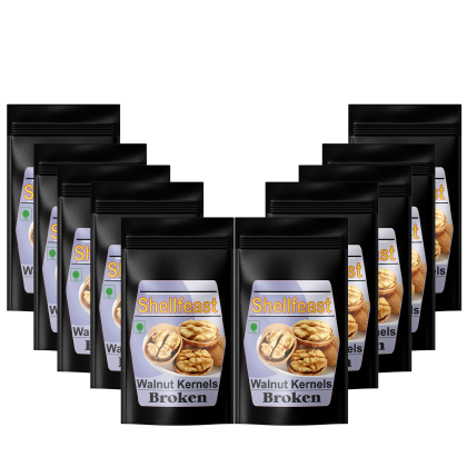 Shellfeast Walnut Kernels Broken , 5kg, Tukda Akhrot Giri