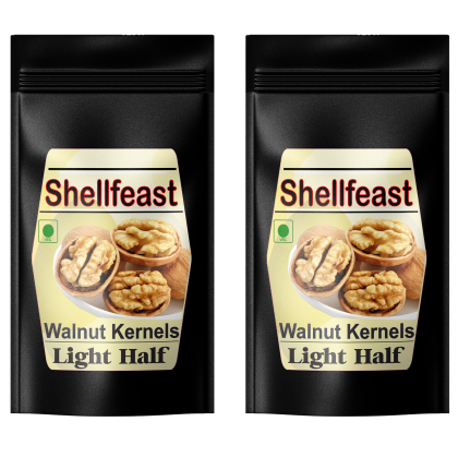 Shellfeast Walnut Kernels Light Half 1kg , Kashmiri Walnut Kernels, Akhrot Giri