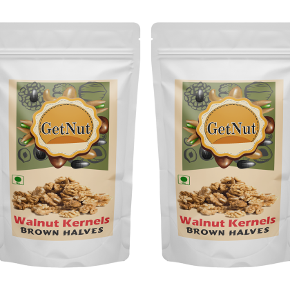 GetNut Walnut Kernels Brown Half 1 kg, Walnuts Without Shell, Akhrot Giri Magaz